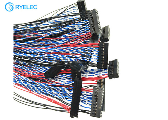 20pin Jae Fi-20s To Dupont Bld2-20 2mm Pitch 2 Rows 2*10p Pairs 1571 28awg Lvds Cable supplier