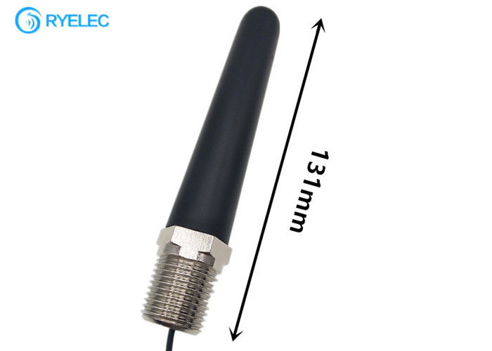 868mhz 131mm Stubby Antenna With 1/2 NPT Mounting Thread RG178 Cable To