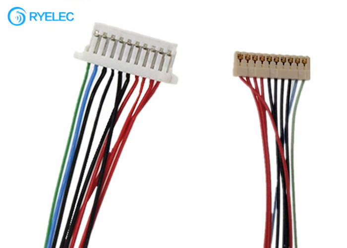 10pin 1.0mm pitch connector with ACES 91209-01011 to SHR-10V-S crimping wire harness supplier