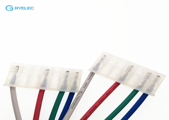 Terminal Connector Wire Harness Cable , 6 Pin Electronic Rear Wiring