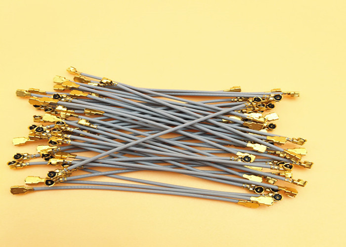 UFL male to UFL male connector with micro 1.13 grey pigtail rf cable