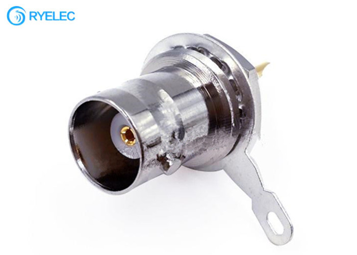 Solder Type 75ohm Straight Bulkhead Female Bnc Adapter For Cable Rg141  Antenna Conector