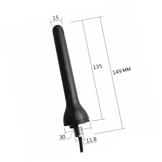915MHz Screw Mounting Explosion Proof Antenna With RG174 Cable And Sma