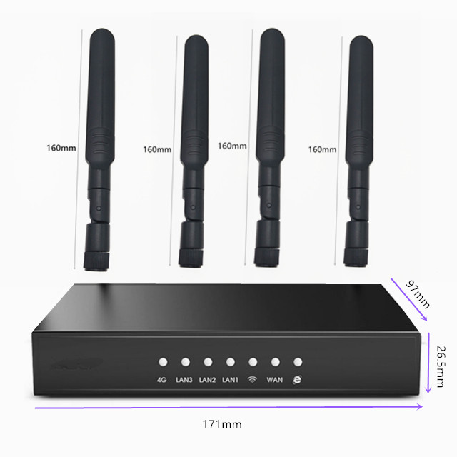 Rohs Router ROHS Industrial Access Point Black Modem 4G 5G WiFi Router 8M ROM