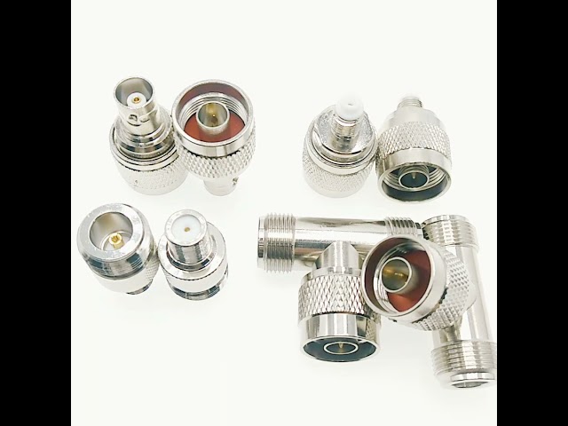 N Type Straight Rf Adapter Coaxial Connector Female Jack To BNC Male Plug