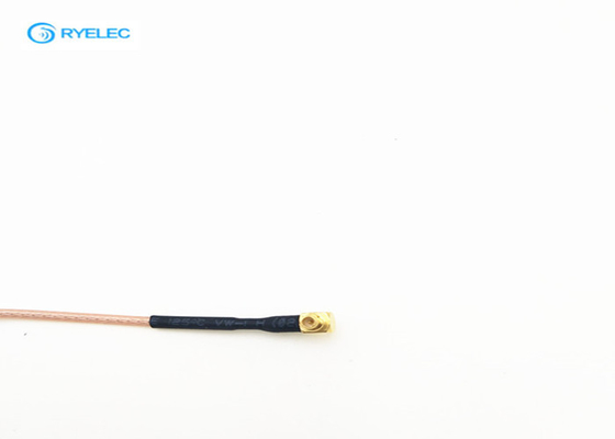 Embedded Mount White Ceramic Patch Antenna MMCX Male Right Angle Connector / 8cm Cable supplier
