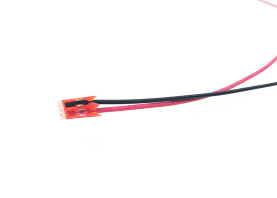 30V Electronic Custom Wire Harness 2.54mm Pitch Red Connector With 3mm Strip Cable supplier