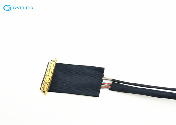 8 Pin Electronic LCD LVDS Cable , DF13 / IPEX LVDS Monitor Cable With Shrink Tube supplier