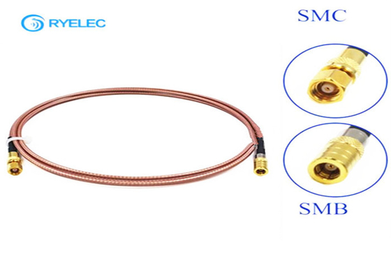 glod plated smc female to smb female connector RG316 rf coaxial extension cable supplier