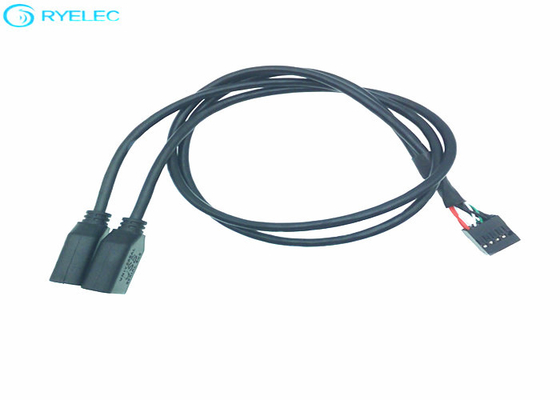 Dupont Shielded Cable Assembly , Double Shielding Wire Harness Assembly supplier