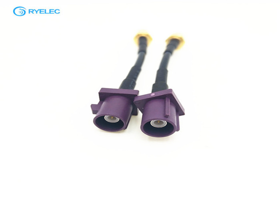 Fakra To SMA Connector RF Cable Assemblies For WIFI Antenna Low Loss Type Available supplier