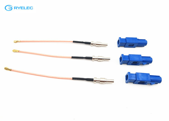 Blue Fakra Connector RF Cable Assemblies For RF Device / Smartphone DC-6ghz supplier