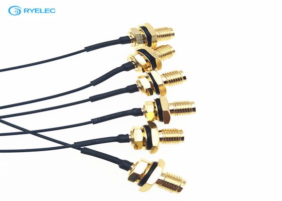 Waterproof 50ohm RF Cable Assemblies RP SMA Rear Bulkhead Connector Available supplier