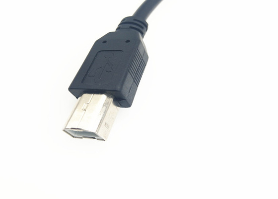 30cm Panel Mount USB Printer Cable , Electric Parts Industrial Cable Assemblies supplier