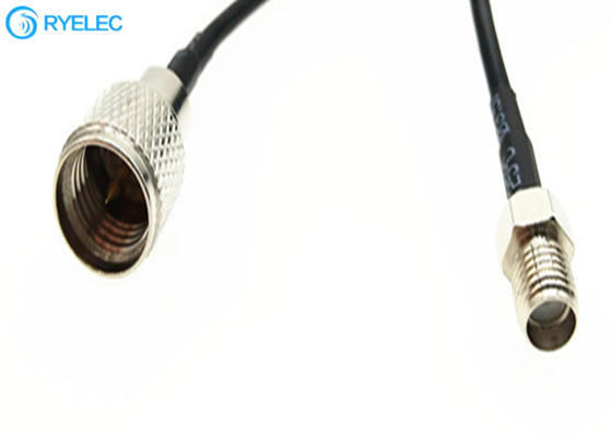 Nickel Plated Custom RF Cable Assemblies For GPS Antenna / RF Device 0-6 ghz supplier