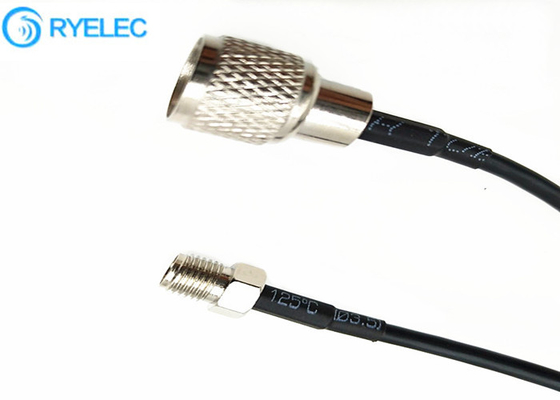 Nickel Plated Custom RF Cable Assemblies For GPS Antenna / RF Device 0-6 ghz supplier