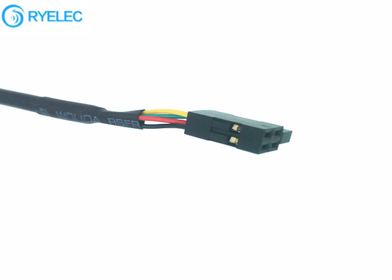 Both Ends Dupont Cable Connector Assembly 4 Pin 2.54mm Pitch Female To Female Connector supplier