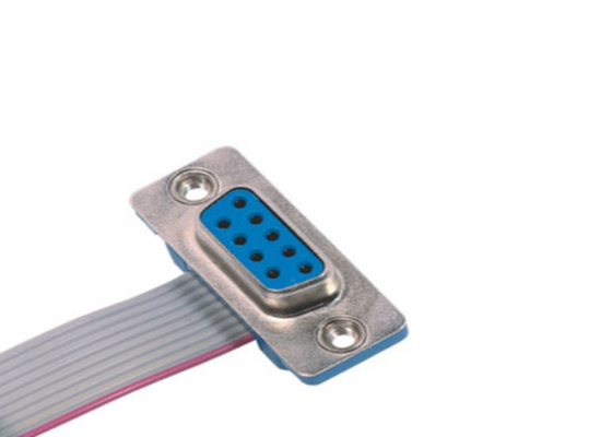 Male To Female Laptop Ribbon Cable , 9 Pin Crimping / Pressing Type Computer Ribbon Wire supplier