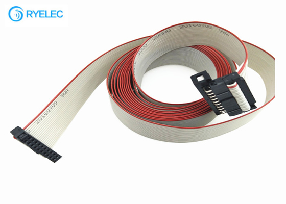 Electronic Flexible Flat Ribbob Cable 2.54mm Pitch Male To Female IDC Connector supplier