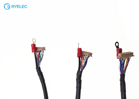 30 Pin FI-X30 / DF13 LVDS Cable Assembly With M3.0 Earth Ring For Monitor supplier
