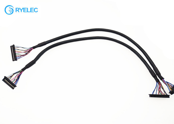 28AWG Round Electronic LVDS Cable Assembly For Display / Laptop / Computer supplier