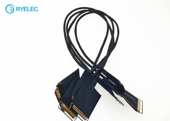 40 Pin Electronic LVDS Cable Assembly For Advertising Machine IPEX Housing Available supplier