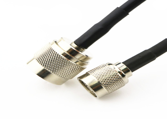 Siamese Coaxial RF Cable Assemblies For Smartphone TNC rp male to N connector supplier