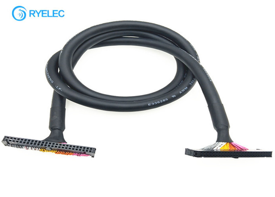 Ul2463 Round Shielded Flat Ribbon Cable For Siemens Part , 50 Pin Idc Connector supplier