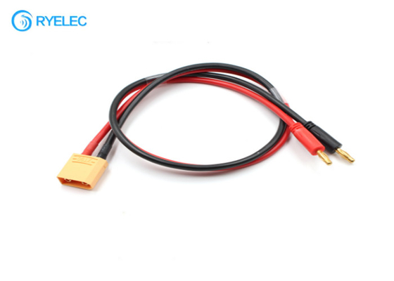 Battery Charging Cable Custom Wire Harness 4.0mm Banana To XT90 Male Female Plug supplier