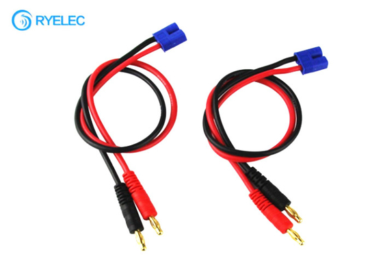 Durable Custom Cable Assemblies EC3 Male To 4mm Banana Charger Splitter Cable supplier