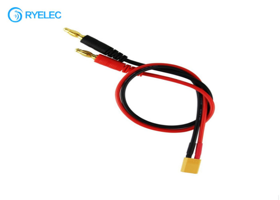 4.0mm Banana Plug To XT30 Charge Custom Cable Assemblies Connector For RC Helicopter Battery supplier