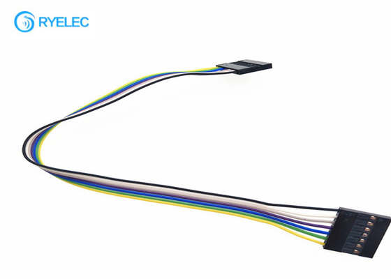 Female To Female Simple Wiring Harness Rainbow Ribbon Wire 7 Pin 40cm 1p To1p Connector supplier