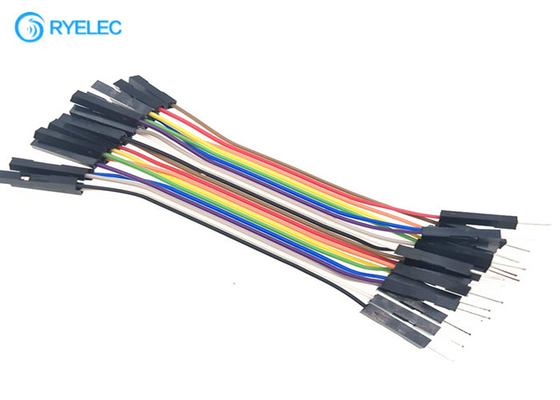 Male To Female Jumper Flat Ribbon Cable Assembly For Breadboard Prototyping supplier