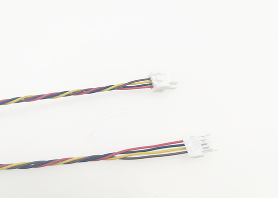 502380-0400 28 Awg Twisted Custom Wire Harness Molex Clik Mate 1.25mm Pitch To 4pin Molex supplier