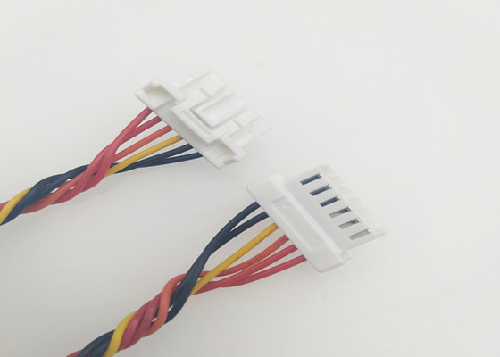 Both Ends 6 Pin Custom Made Wiring Harness Molex 502439-0600 26 Awg Twisted Cable supplier