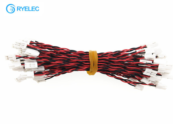 Red 28 Awg Custom Wire Harness 2 Pin Jst Zh 1.5mm Pitch Connector To 2 Pin Jst Gh 1.25mm Pitch supplier