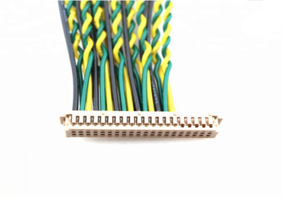 30 Pin LVDS Cable Assembly DF14-30S-1.25C To Hirose DF13-40P Lcd Connector Loom With UL1061 supplier