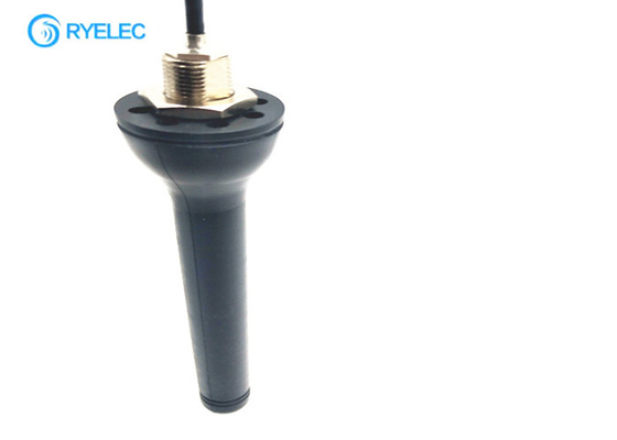 Outdoor IP67 Robust Black Long GSM GPRS Antenna 149mm 868mhz Tetra Through Hole Screw Mounting supplier