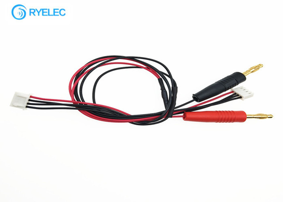 4 Pin Jst Xh Plug 2.54mm To Jst - Xh2.54 Electrical Wiring Harness With Black Red Banana Plug supplier