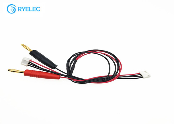 4 Pin Jst Xh Plug 2.54mm To Jst - Xh2.54 Electrical Wiring Harness With Black Red Banana Plug supplier
