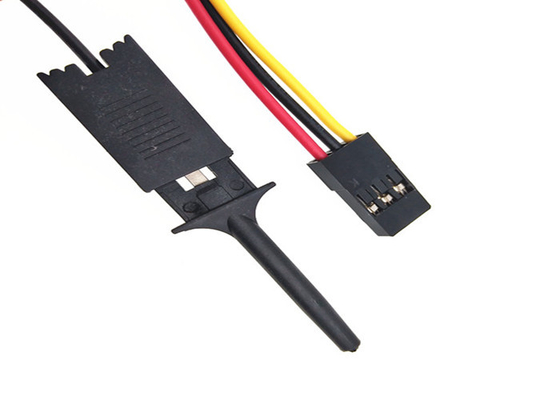 3 Pin 24AWG Wire Harness Dupont 2.54mm Female Connector To 3*1 Hooker With UL1007 Cable supplier
