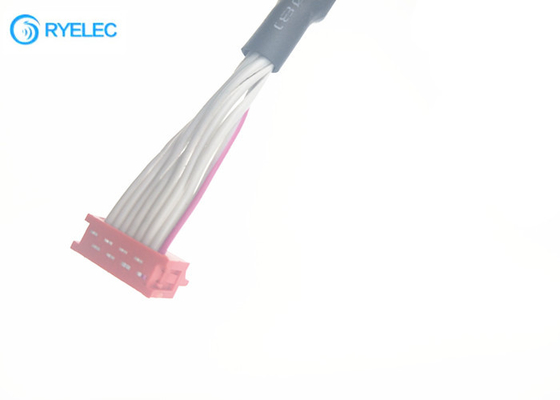 Micro MaTch 1.27mm Pitch Flat Ribbon Cable Assembly 8 Pin Red IDC Connector Round supplier