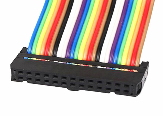 26 Pin Idc 2.54 To 26 Pin Colorful Ribbon Flat Cable Can Pressure 2.54 FC Head Connector supplier
