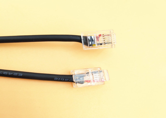 UL224 PVC Extension Modem Db25 Male To Db9 Male Cable With RJ12 6p6c Connector supplier