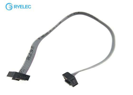 6 Pin Female Flat Ribbon Cable Assembly 100mm FC / IDC Socket Connection For Ratchet supplier