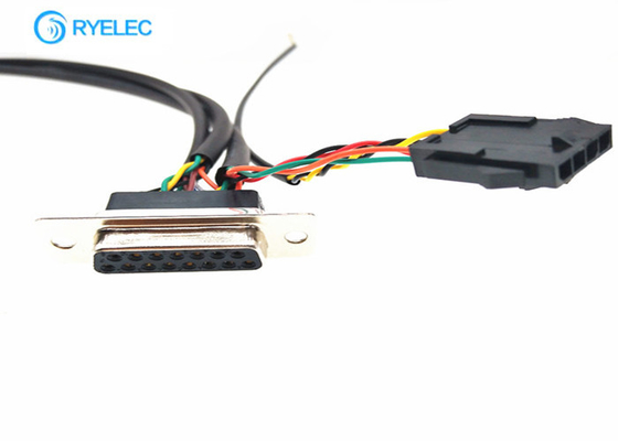 Db25 Custom Cable Assemblies D - Sub Female To 51021 4p 7p 8p 14p 1.25mm With Molex 3.0 supplier