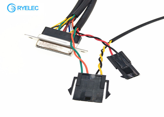 Db25 Custom Cable Assemblies D - Sub Female To 51021 4p 7p 8p 14p 1.25mm With Molex 3.0 supplier