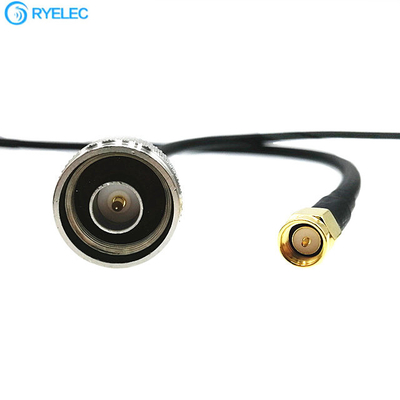 Stable Flexible Extension RF Coaxial Cable N Male To SMA Male With RG58 / U Low Loss Phase supplier
