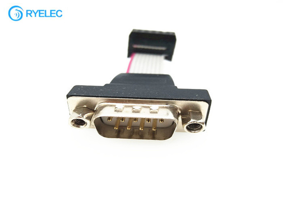 RS232 Serial Flat Ribbon Cable Assembly D - Sub DB9 9 Pin Male To IDC 10 Pin Female supplier