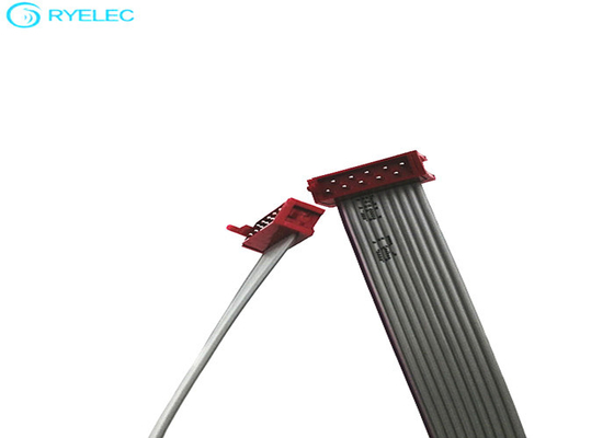 Micro Match Socket B Type Red H IDC Ribbon Cable Assembly 28 Awg Grey With 2561 supplier